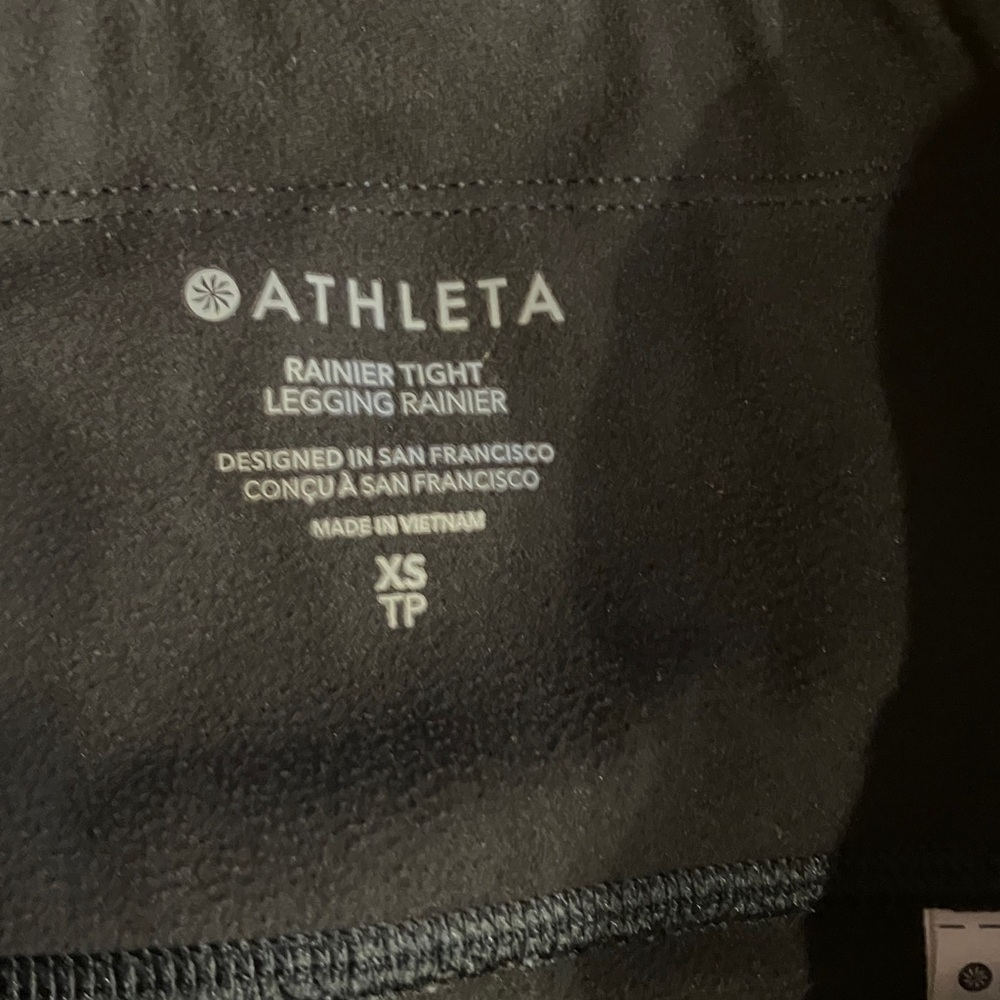 Athleta | Rainier Black Tights XS Very Good Condition - Picture 4 of 7